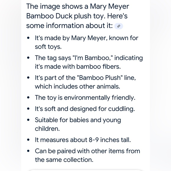 NWT Mary Meyers Earthmates Bamboo Plush Toy Animals Mouses and Ducky. - Picture 9 of 11